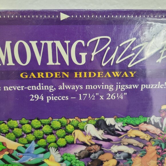 VTG Sealed The Moving Puzzle Garden Hideaway 294 Pieces Wildlife Animals - Picture 4 of 12